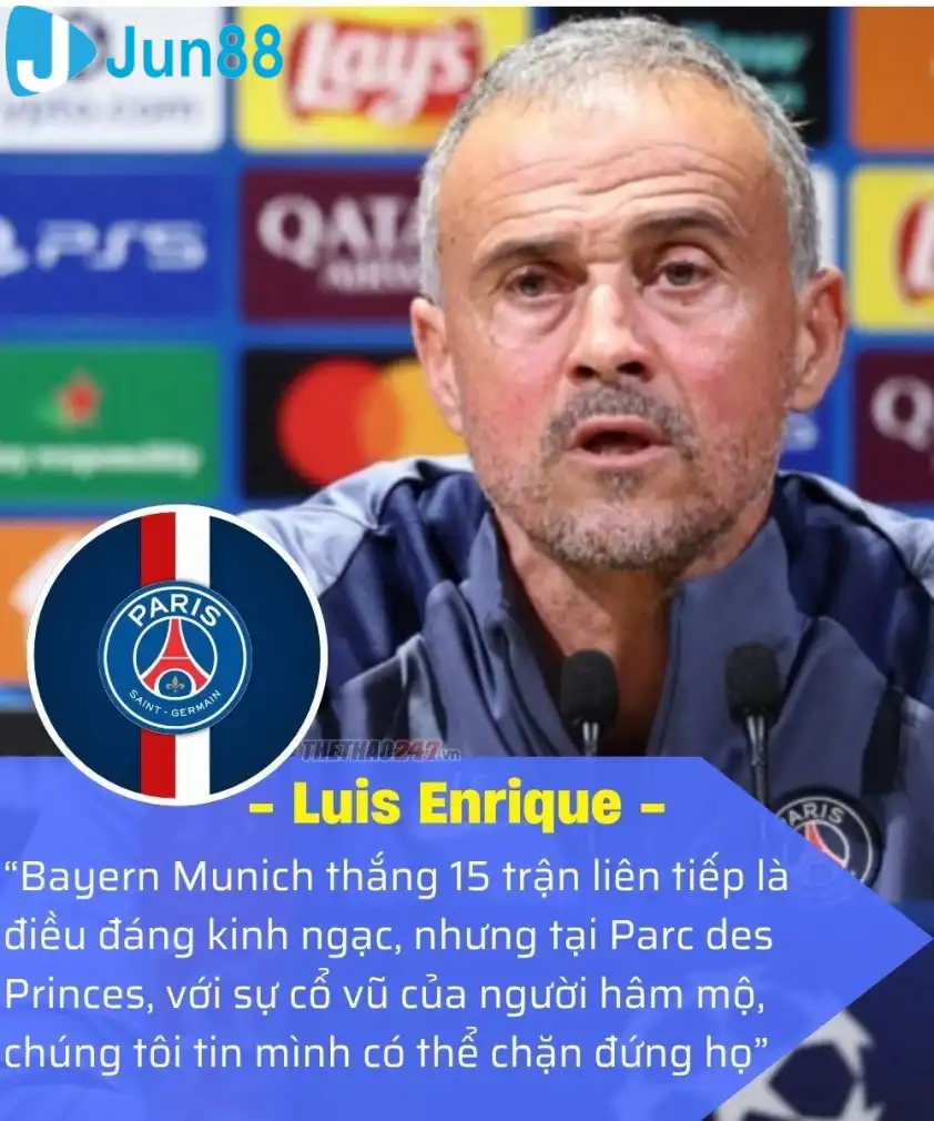 Luis Enrique khẳng định lợi thế sân nhà sẽ là chìa khóa giúp PSG đánh bại Bayern Luis Enrique khẳng định lợi thế sân nhà sẽ là chìa khóa giúp PSG đánh bại Bayern